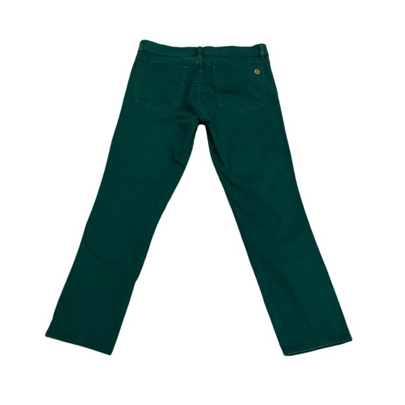 Tory Burch Super Skinny Jeans Malachite Green - Size 30 - Picture 6 of 7